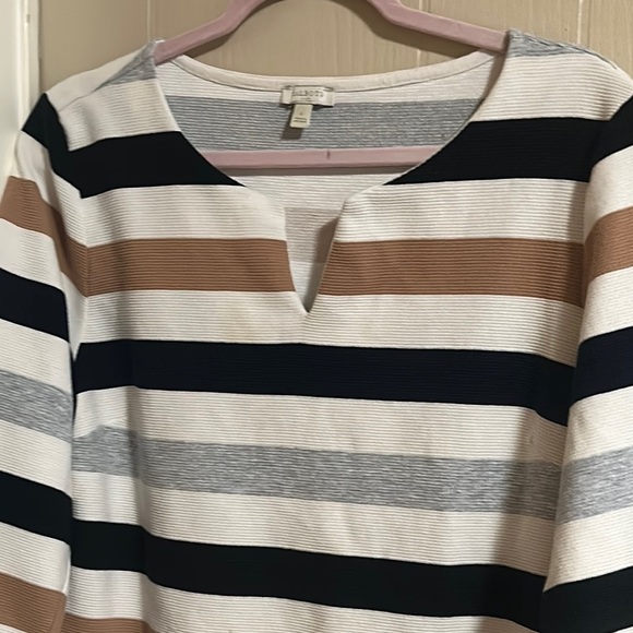 Talbots Classic Striped Knit Top - Picture 3 of 11